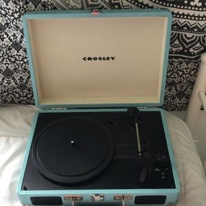 Light blue crosley record player